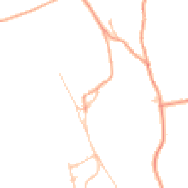 Daytime road noise heatmap for ST6 8TQ