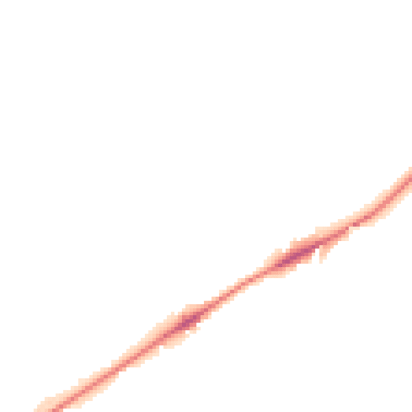 Night-time road noise heatmap for ST6 8XQ