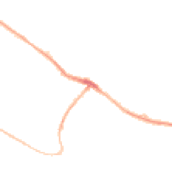 Night-time road noise heatmap for ST7 1AD