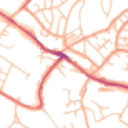 Daytime road noise heatmap for ST7 1AE