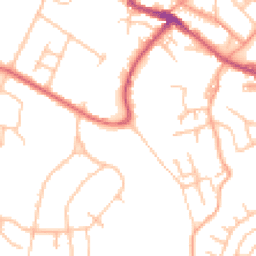 Daytime road noise heatmap for ST7 1AL