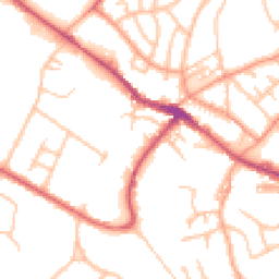 Daytime road noise heatmap for ST7 1AQ