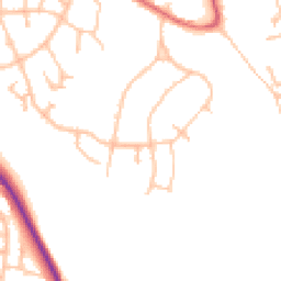 Daytime road noise heatmap for ST7 1AU