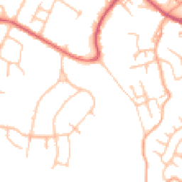 Daytime road noise heatmap for ST7 1AW