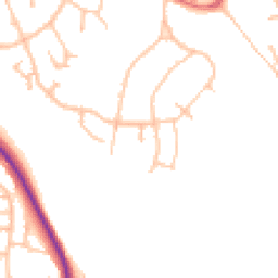 Daytime road noise heatmap for ST7 1AY