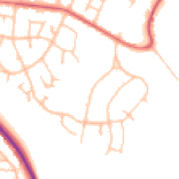 Daytime road noise heatmap for ST7 1BQ