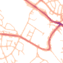 Daytime road noise heatmap for ST7 1DA