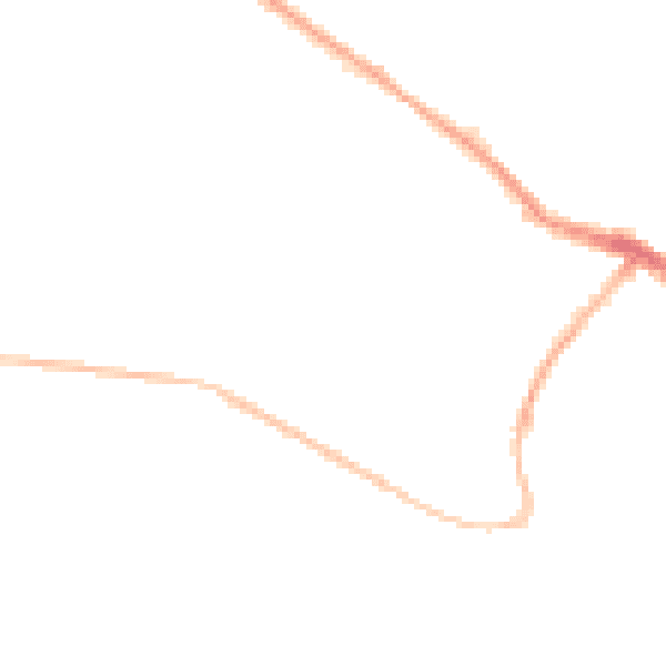 Night-time road noise heatmap for ST7 1DA
