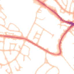 Daytime road noise heatmap for ST7 1DB