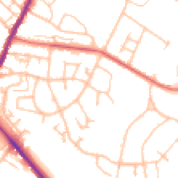Daytime road noise heatmap for ST7 1DG
