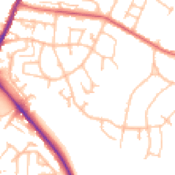 Daytime road noise heatmap for ST7 1DH