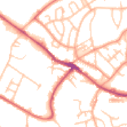 Daytime road noise heatmap for ST7 1EA