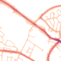 Daytime road noise heatmap for ST7 1EF