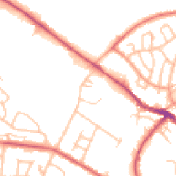 Daytime road noise heatmap for ST7 1EG