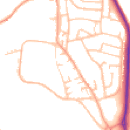 Daytime road noise heatmap for ST7 1FA