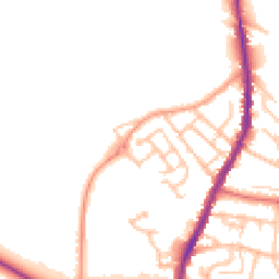 Daytime road noise heatmap for ST7 1GD