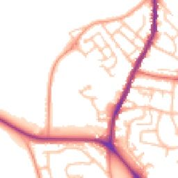 Daytime road noise heatmap for ST7 1GJ
