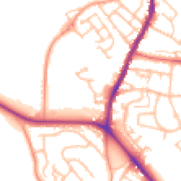 Daytime road noise heatmap for ST7 1GL