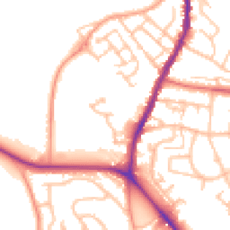 Daytime road noise heatmap for ST7 1GN