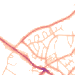 Daytime road noise heatmap for ST7 1HE