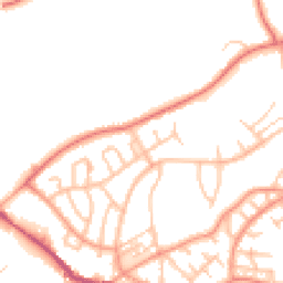 Daytime road noise heatmap for ST7 1HQ
