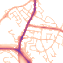 Daytime road noise heatmap for ST7 1JF