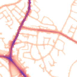 Daytime road noise heatmap for ST7 1JJ
