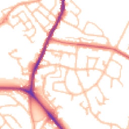Daytime road noise heatmap for ST7 1JL