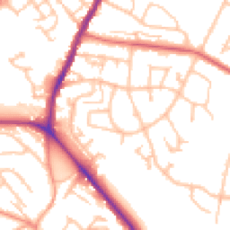 Daytime road noise heatmap for ST7 1JN