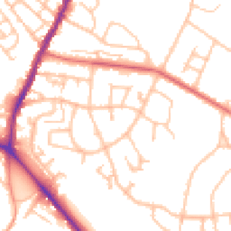 Daytime road noise heatmap for ST7 1JU