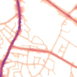 Daytime road noise heatmap for ST7 1LG