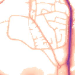 Daytime road noise heatmap for ST7 1PG