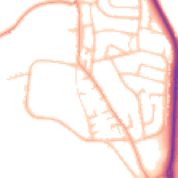 Daytime road noise heatmap for ST7 1QA