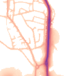 Daytime road noise heatmap for ST7 1RD