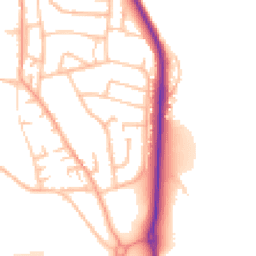 Daytime road noise heatmap for ST7 1RE
