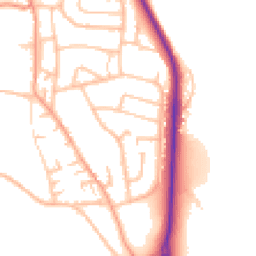 Daytime road noise heatmap for ST7 1RF