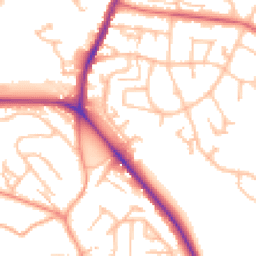Daytime road noise heatmap for ST7 1RG