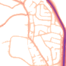 Daytime road noise heatmap for ST7 1SU