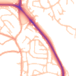 Daytime road noise heatmap for ST7 1SY
