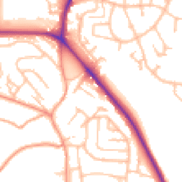 Daytime road noise heatmap for ST7 1TD