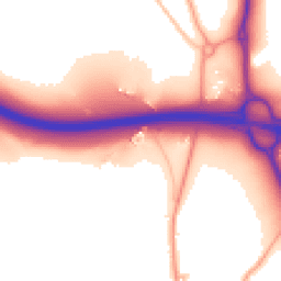 Daytime road noise heatmap for ST7 1UL