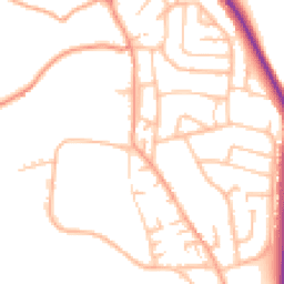 Daytime road noise heatmap for ST7 1XH