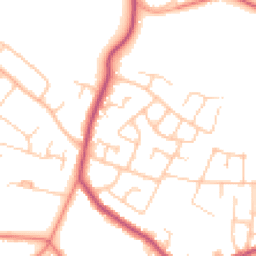 Daytime road noise heatmap for ST7 2BG