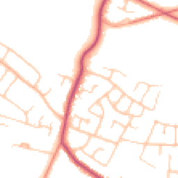 Daytime road noise heatmap for ST7 2EN