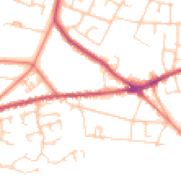 Daytime road noise heatmap for ST7 2EY