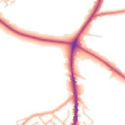 Daytime road noise heatmap for ST7 3AW