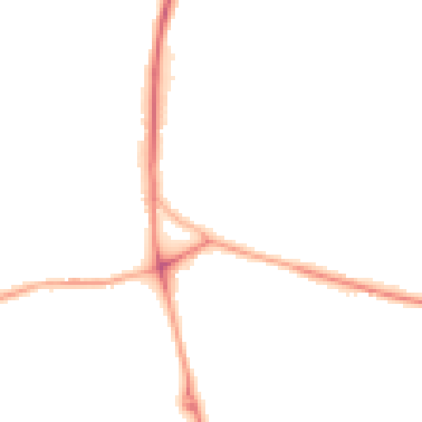 Night-time road noise heatmap for ST7 3EB