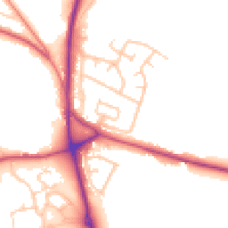 Daytime road noise heatmap for ST7 3ED