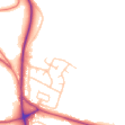 Daytime road noise heatmap for ST7 3EL