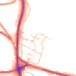 Daytime road noise heatmap for ST7 3EN